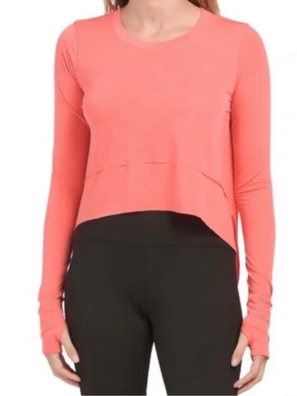FP Movement Breezy Tempo Long Sleeve Tee in coral